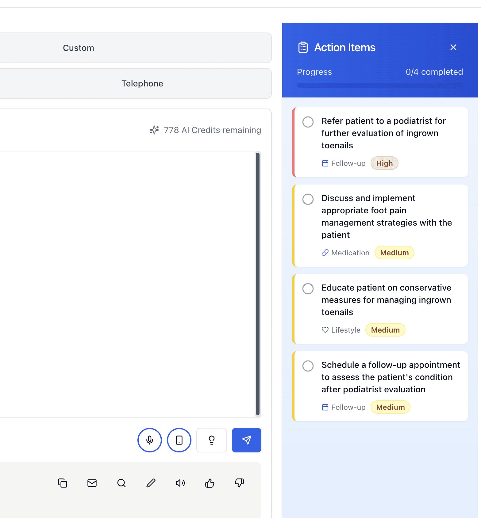 Action Menu loads automatically