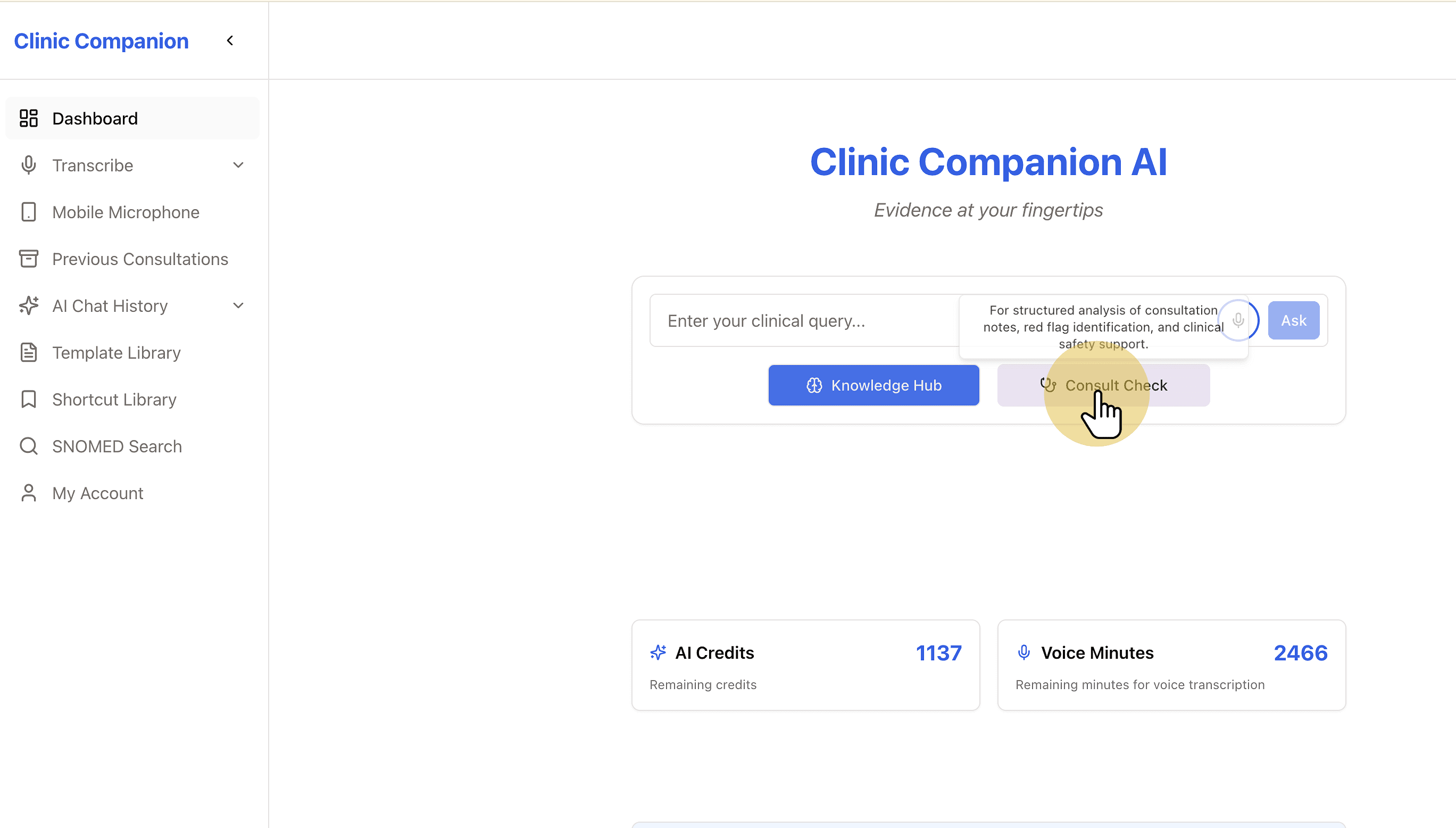 Access Consult Check