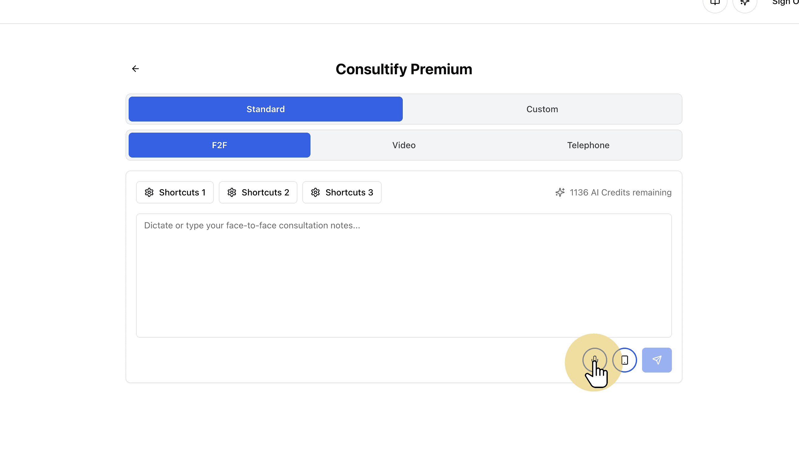 Default Recording Consent Dialog